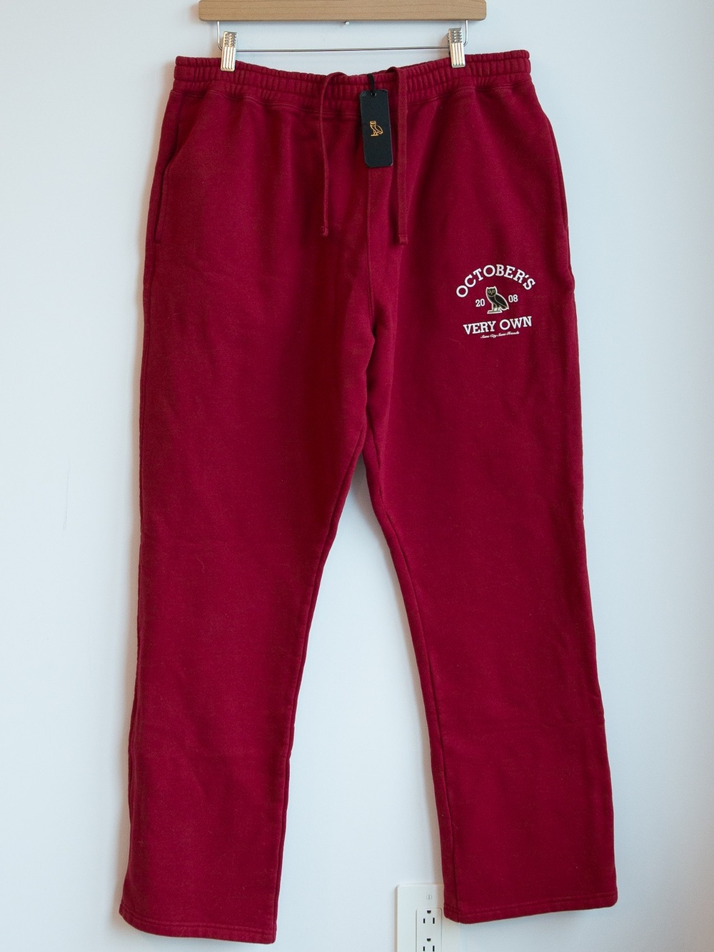 OVO Same City Same Friends Open Hem Sweatpants XL NWT